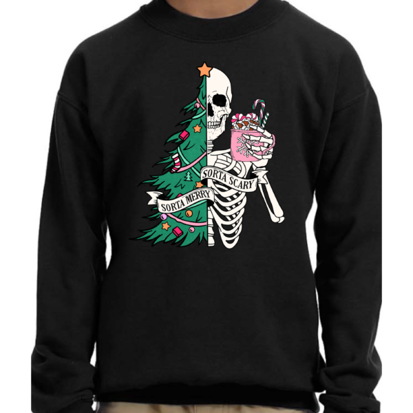 Kids Sorta Merry/Sorta Scary Crewneck