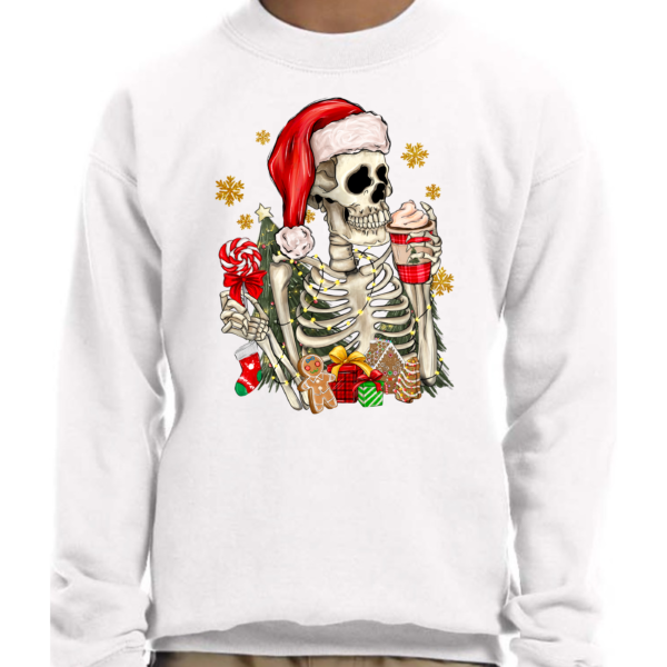 Kids Christmas Skeleton Crewneck